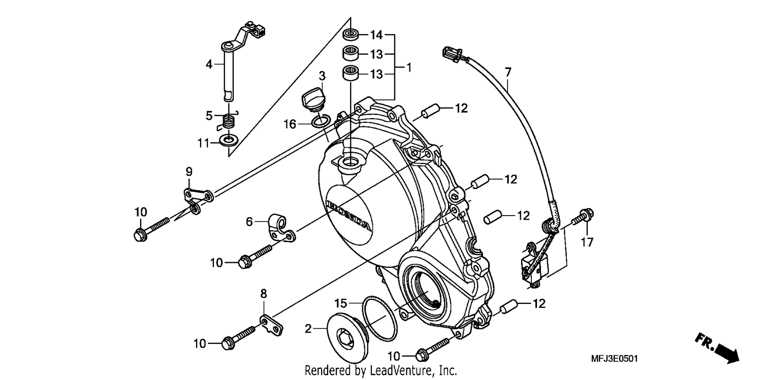 RIGHT CRANKCASE COVER (CBR600RR9,A/RA9,A)