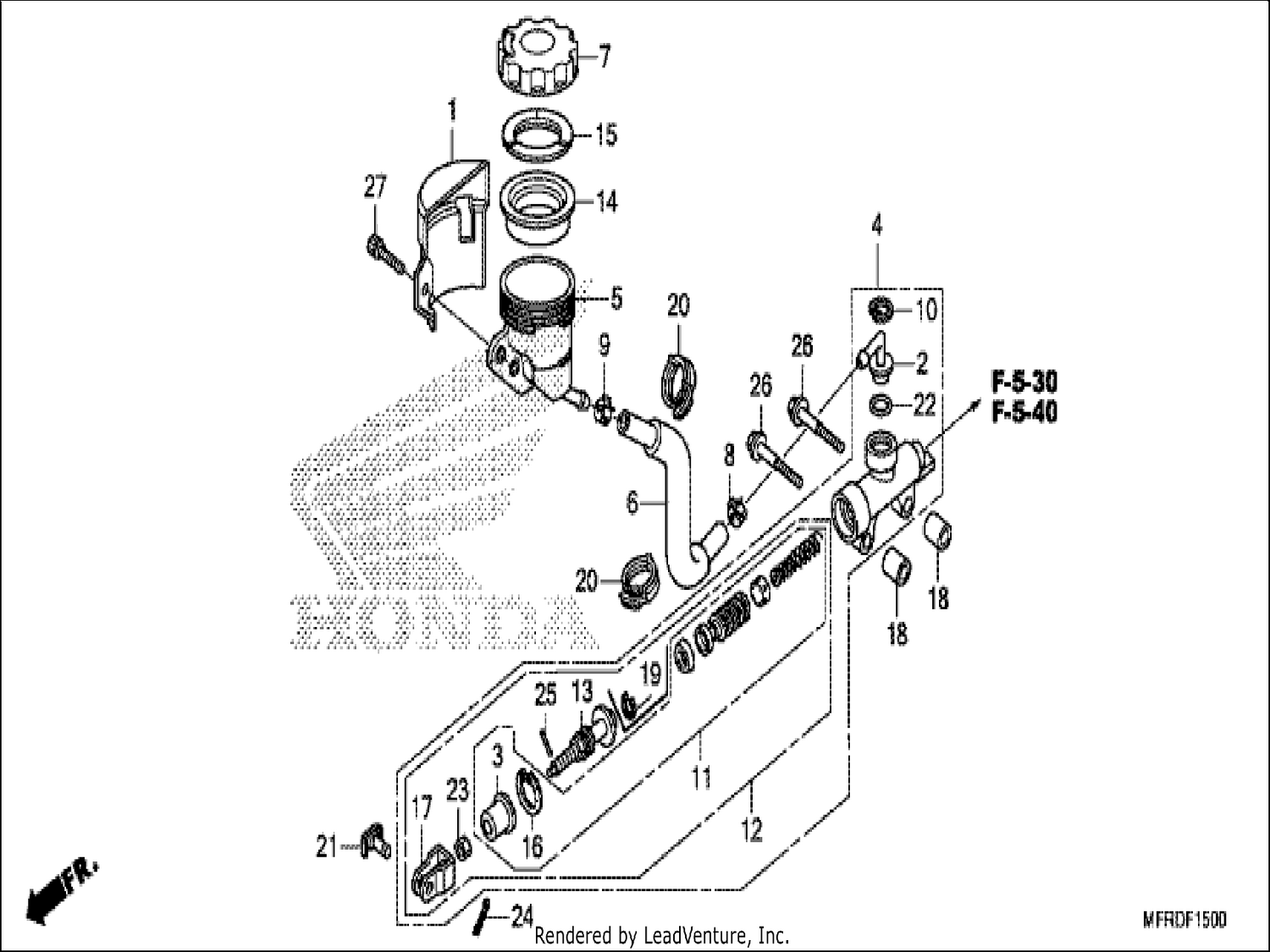  REAR BRAKE MASTER CYLINDER