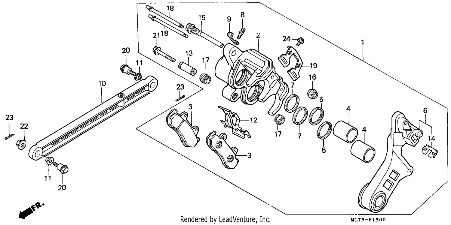 REAR BRAKE CALIPER (1)