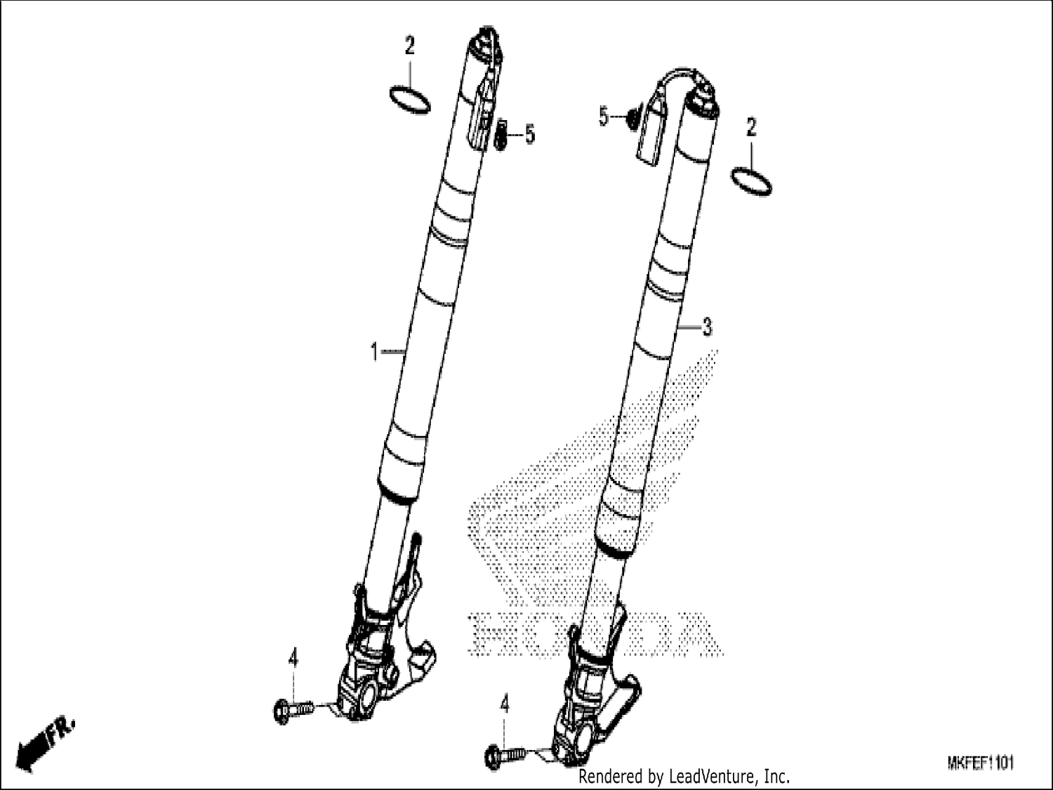  1 FRONT FORK (CBR1000S1)