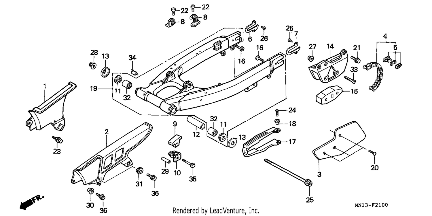 SWINGARM/CHAIN CASE