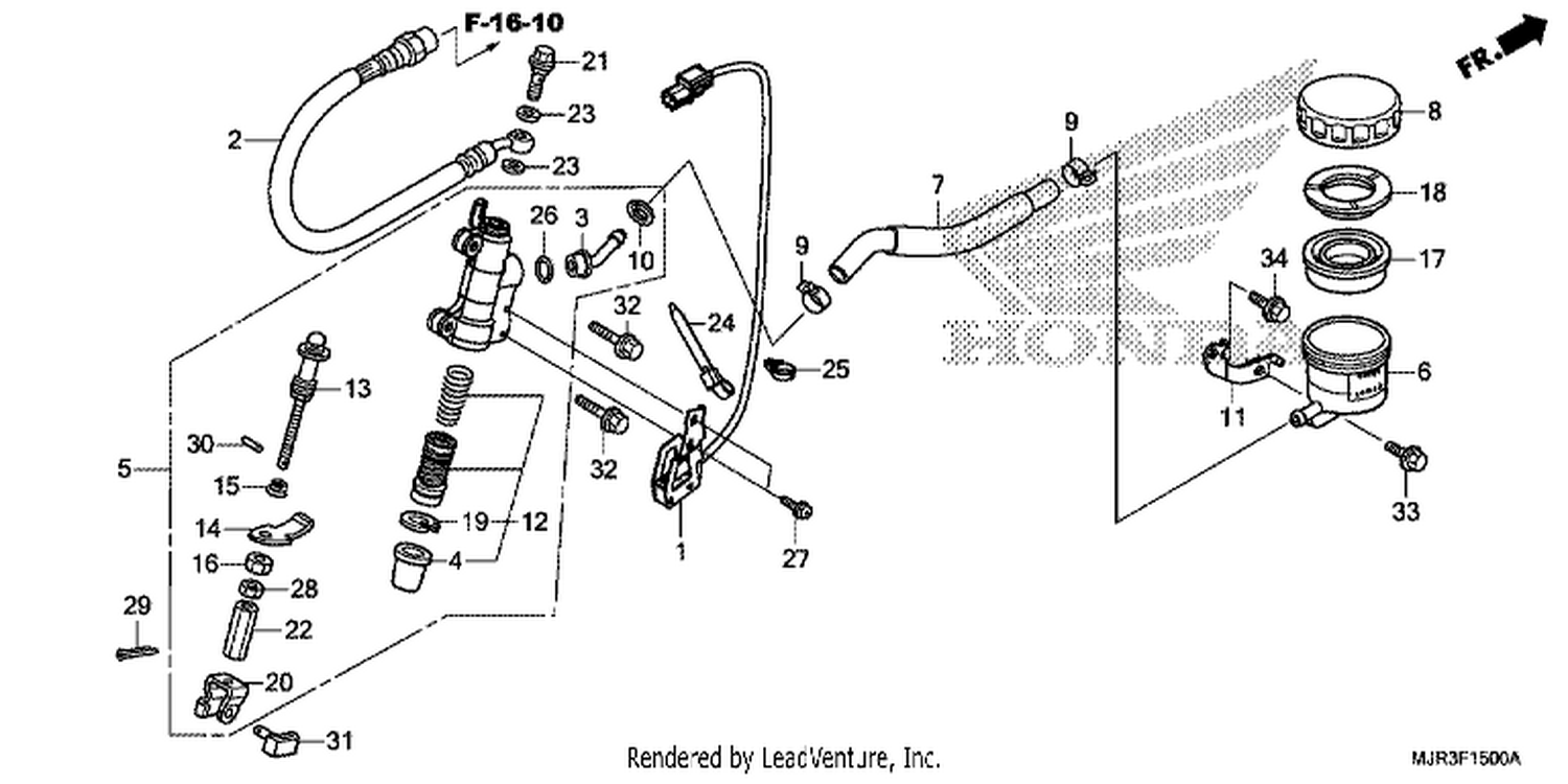 REAR BRAKE MASTER CYLI NDER