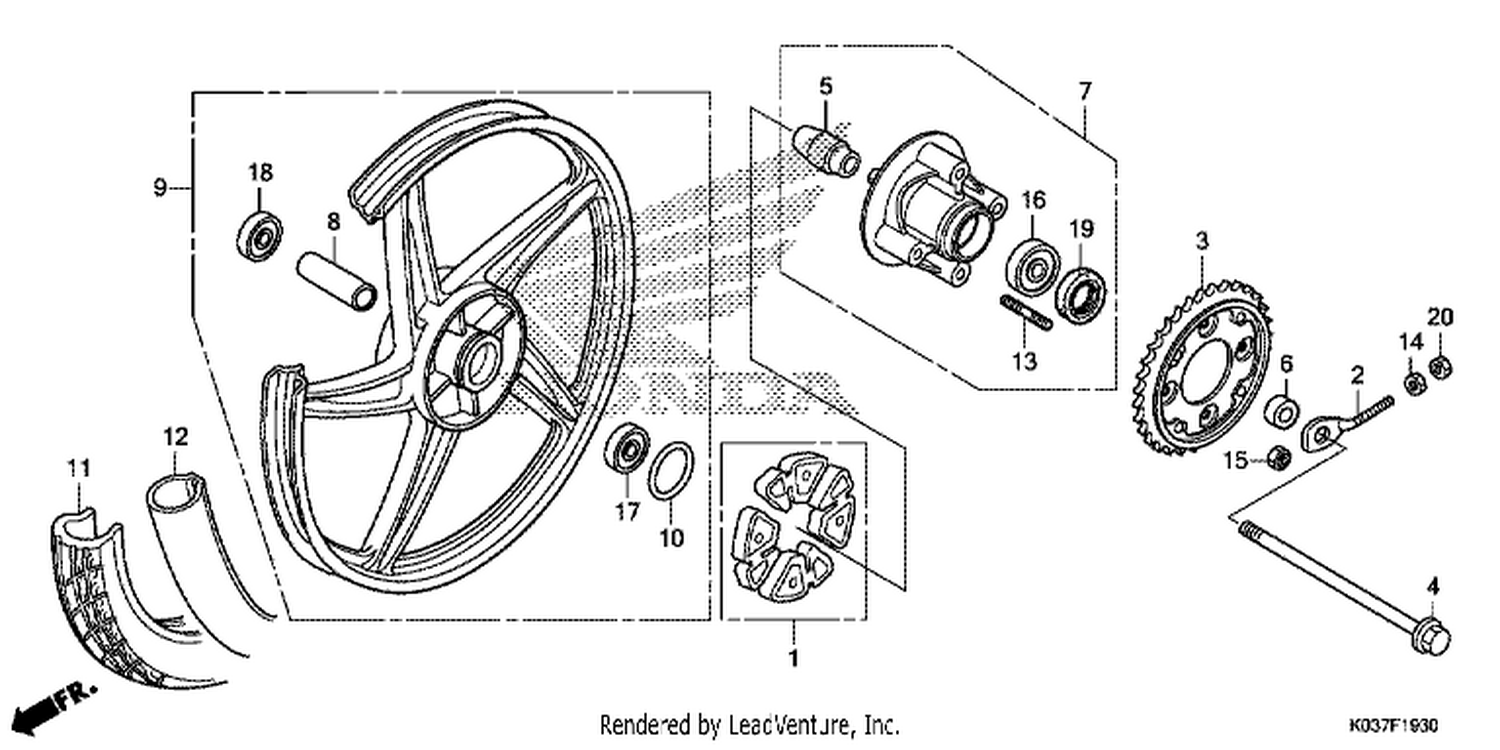 30 REAR WHEEL