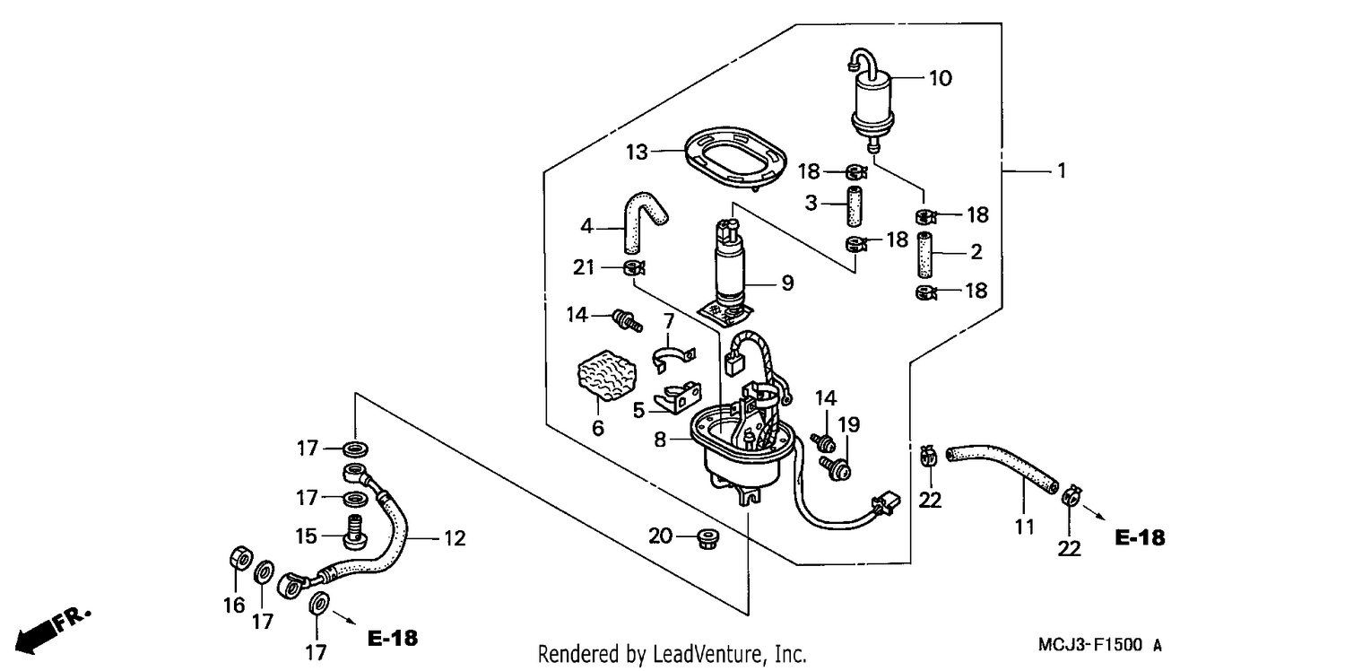 FUEL PUMP (CBR900RRY,1/RE1)