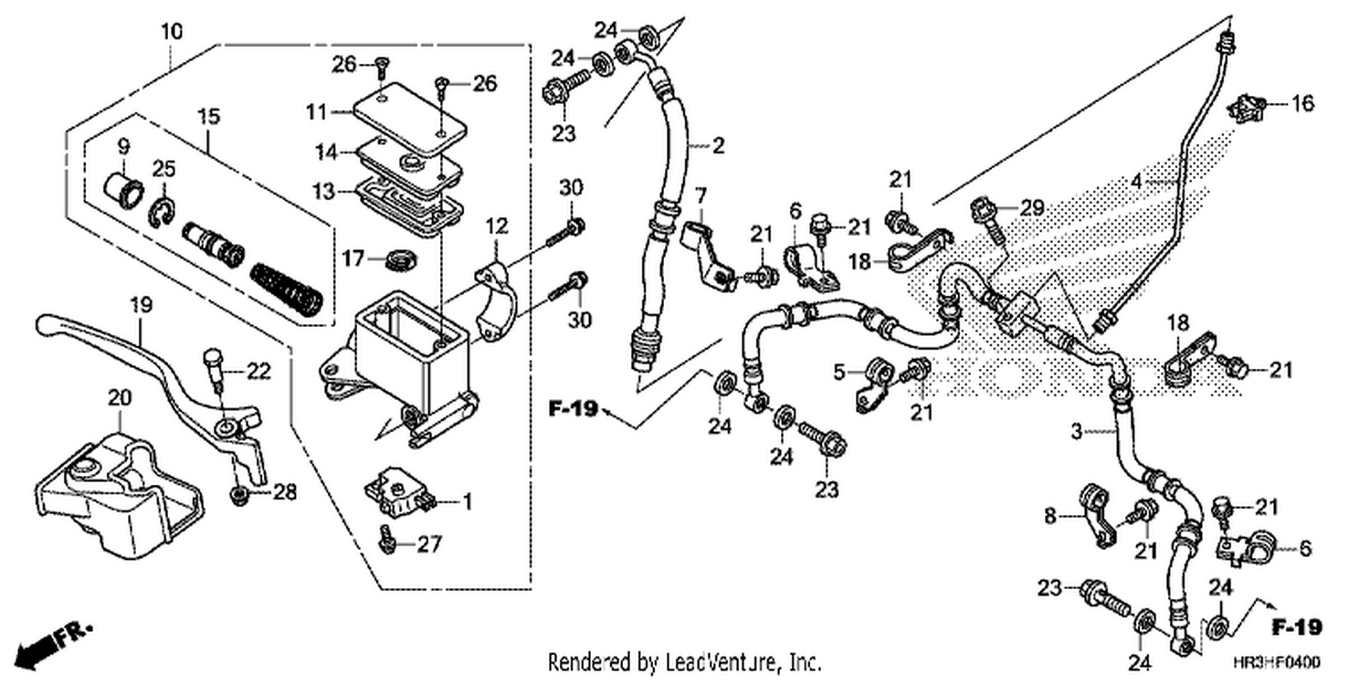  FRONT BRAKE MASTER CYLINDER