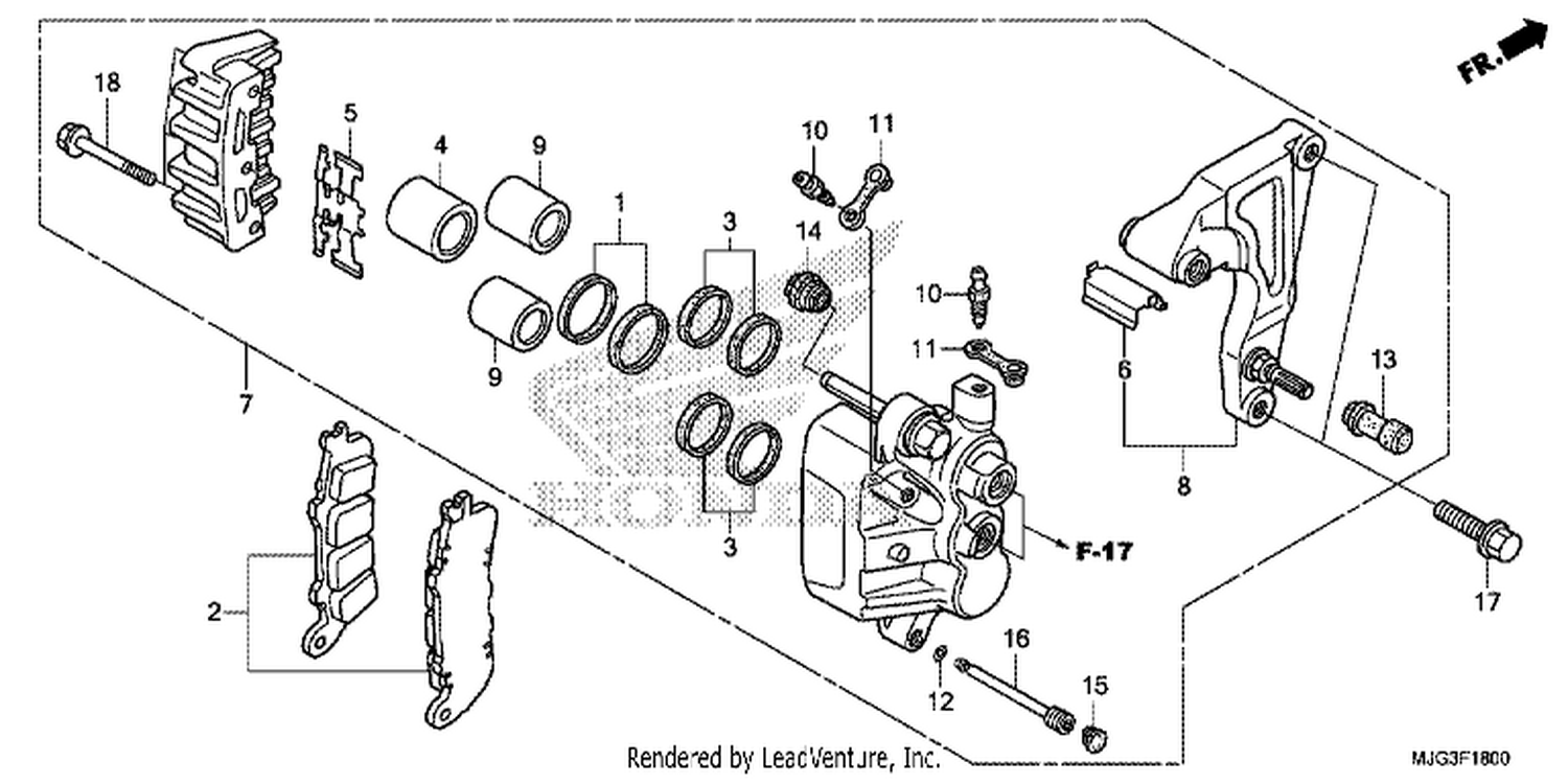  REAR BRAKE CALI PER