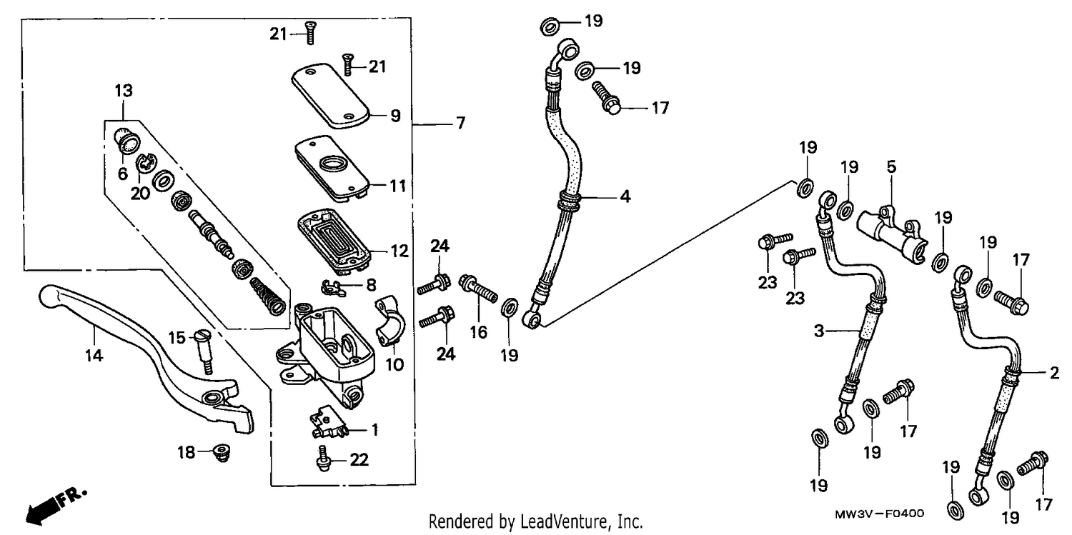 FR. BRAKE MASTER CYLINDER