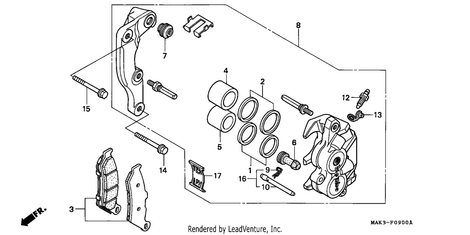 FRONT BRAKE CALIPER