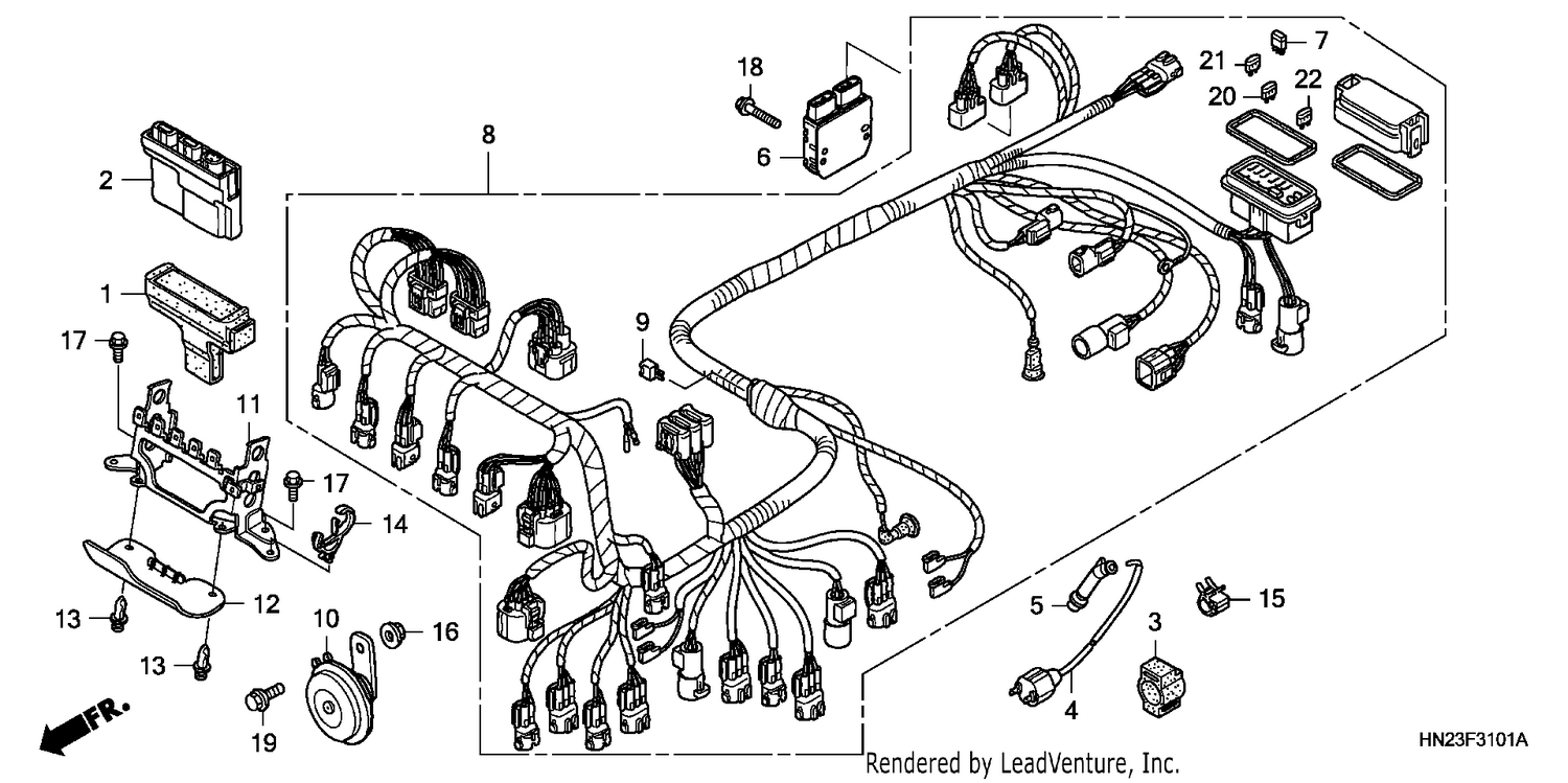 WIRE HARNESS (TRX500FA5/6/7/8)