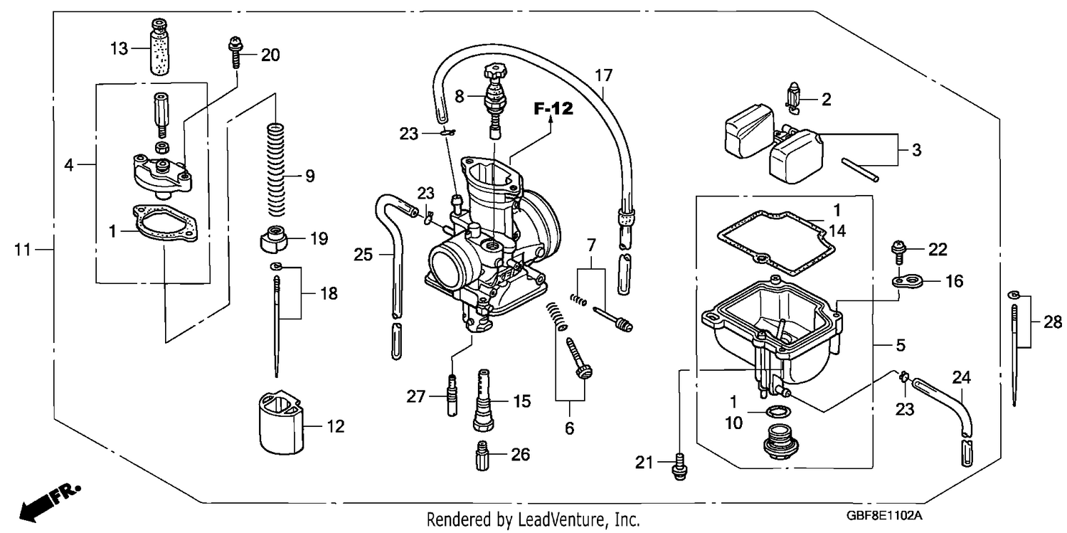 CARBURETOR (CR85R5,6/RB5,6)