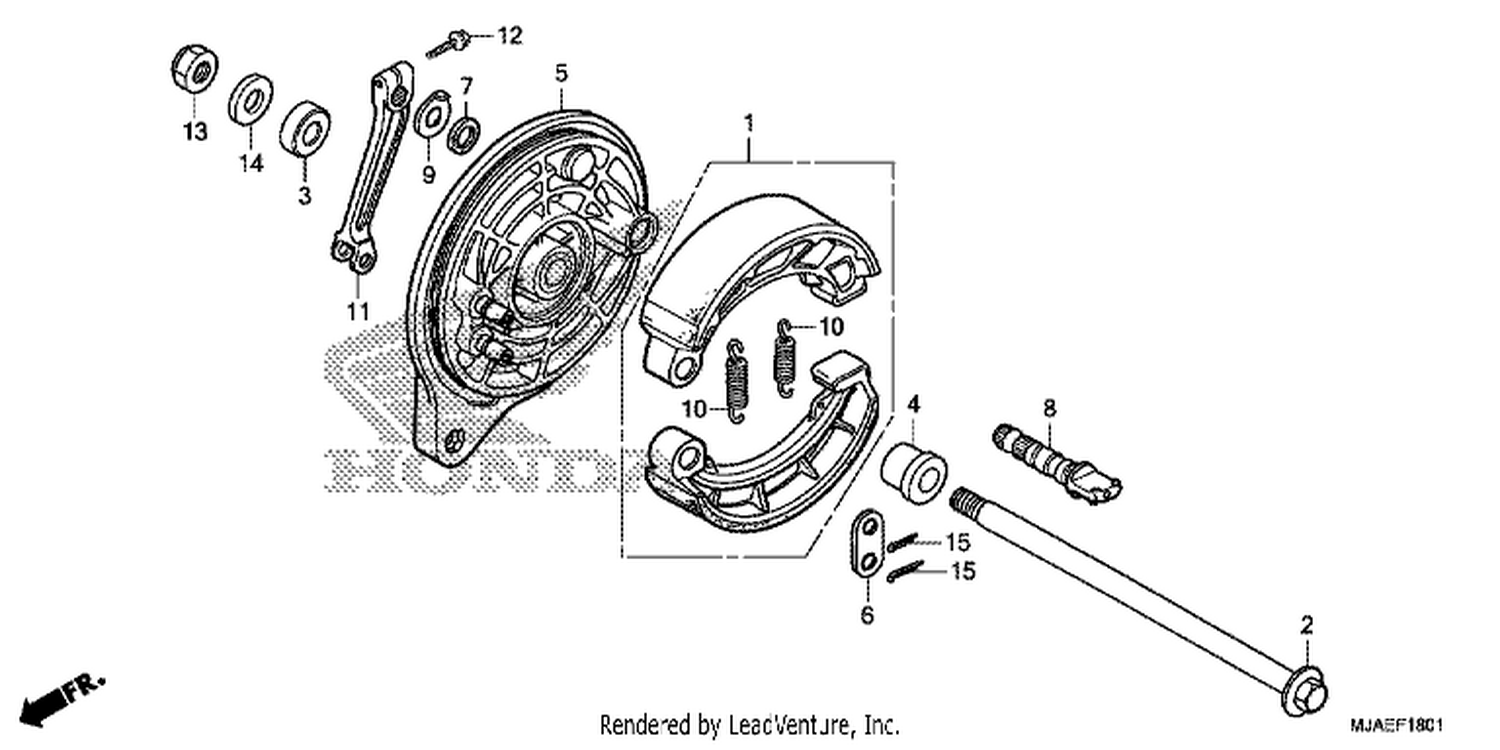  1 REAR BRAKE PANEL (VT750S)