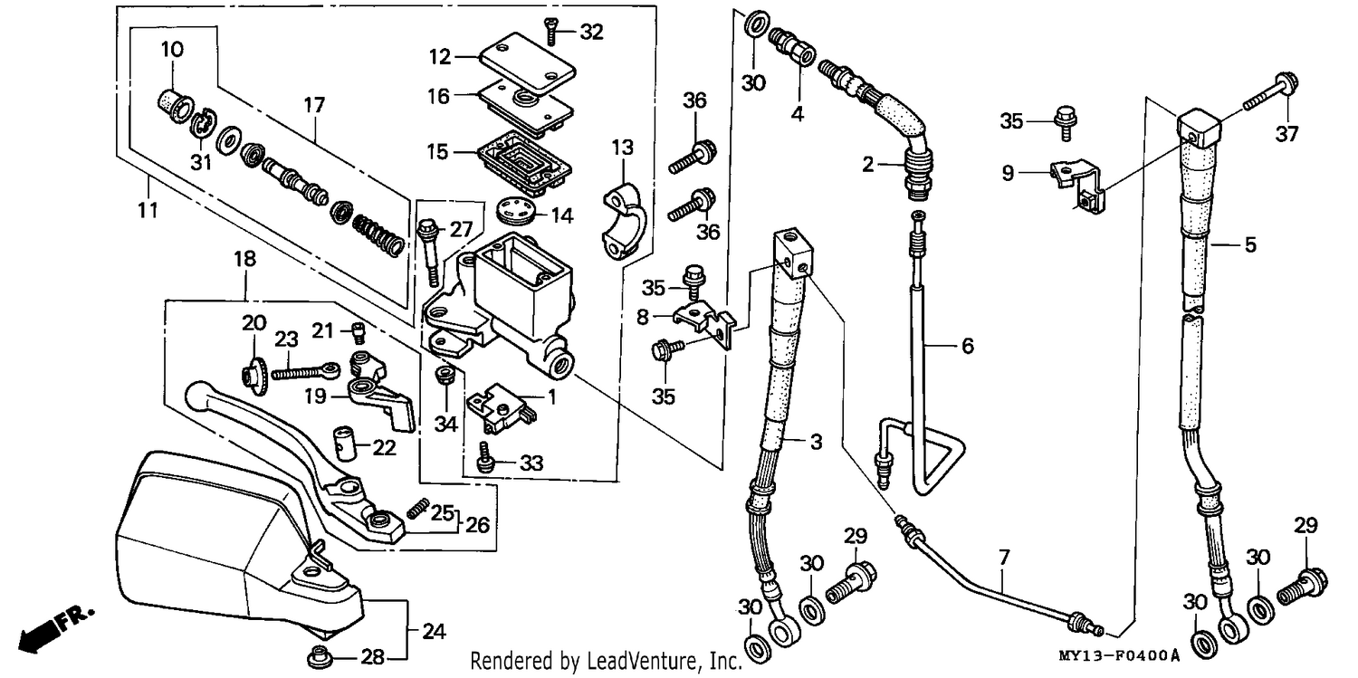 FR. BRAKE MASTER CYLINDER