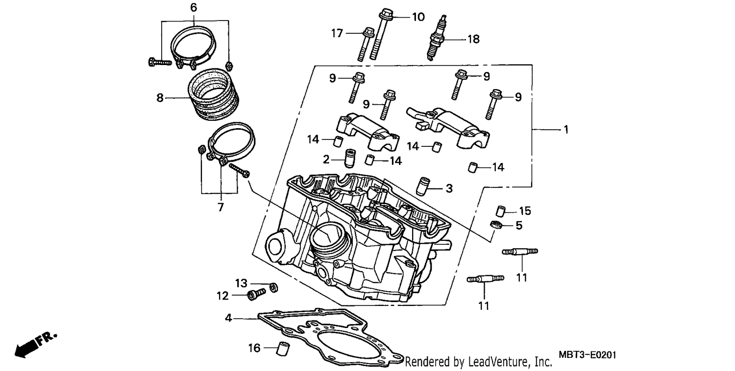 CYLINDER HEAD (REAR)