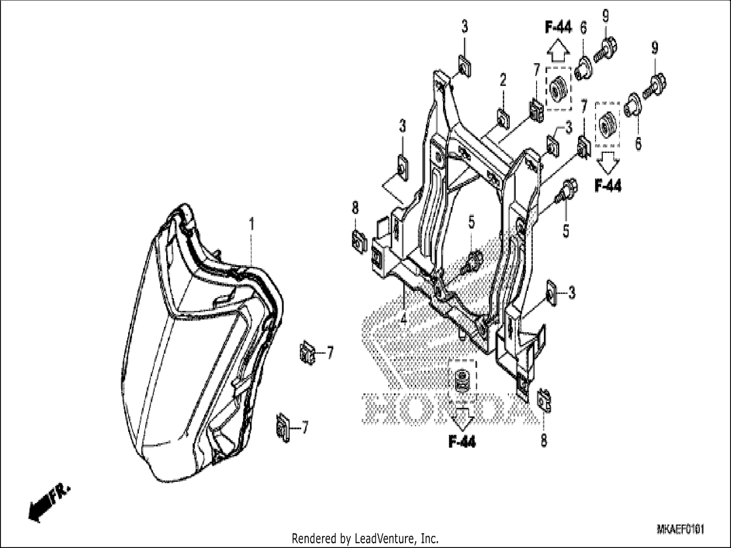  1 HEADLIGHT (LED)