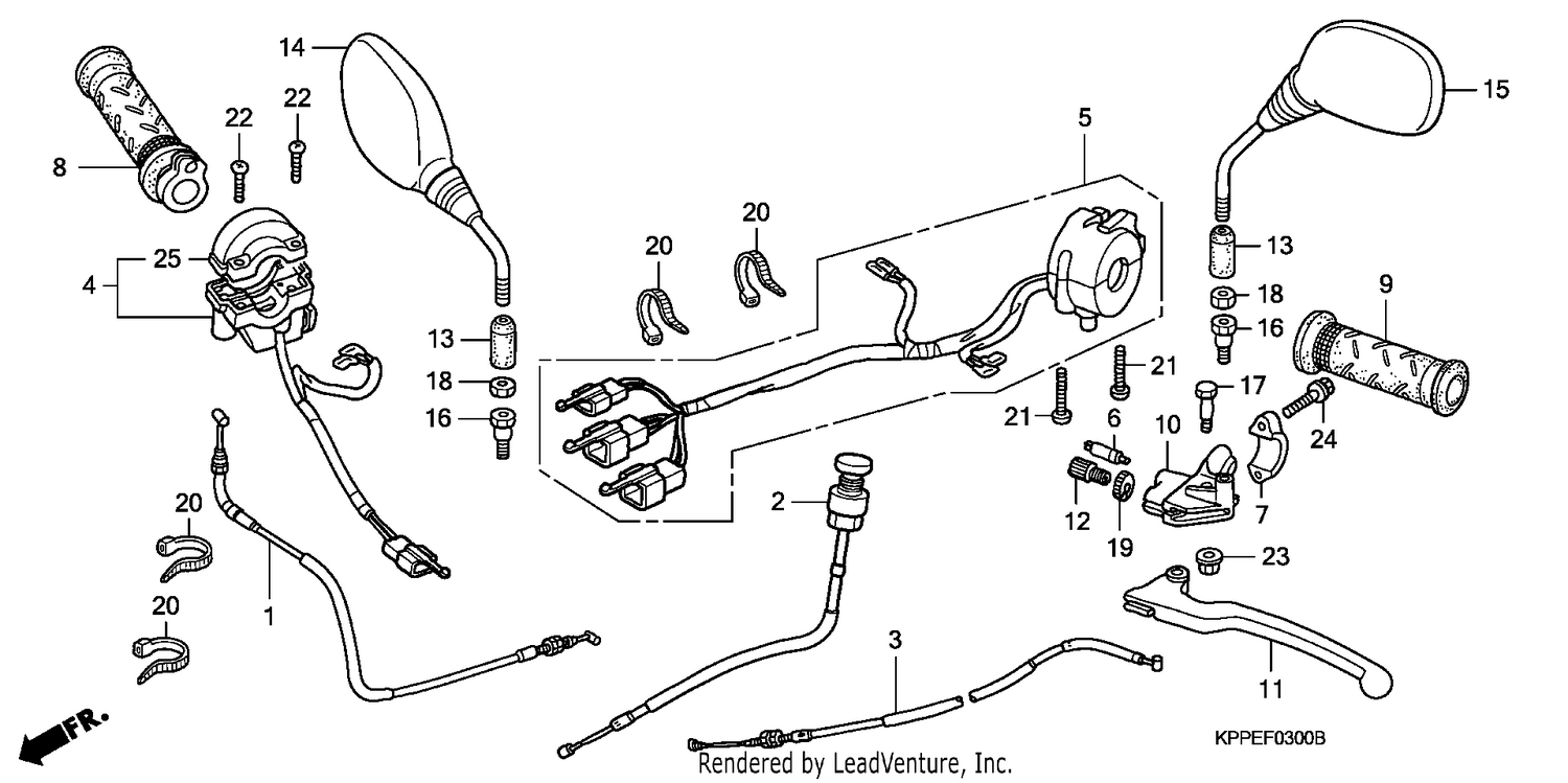 HANDLE LEVER/SWITCH/CABLE (CBR125R/RS/RW5/RW6/RW8)