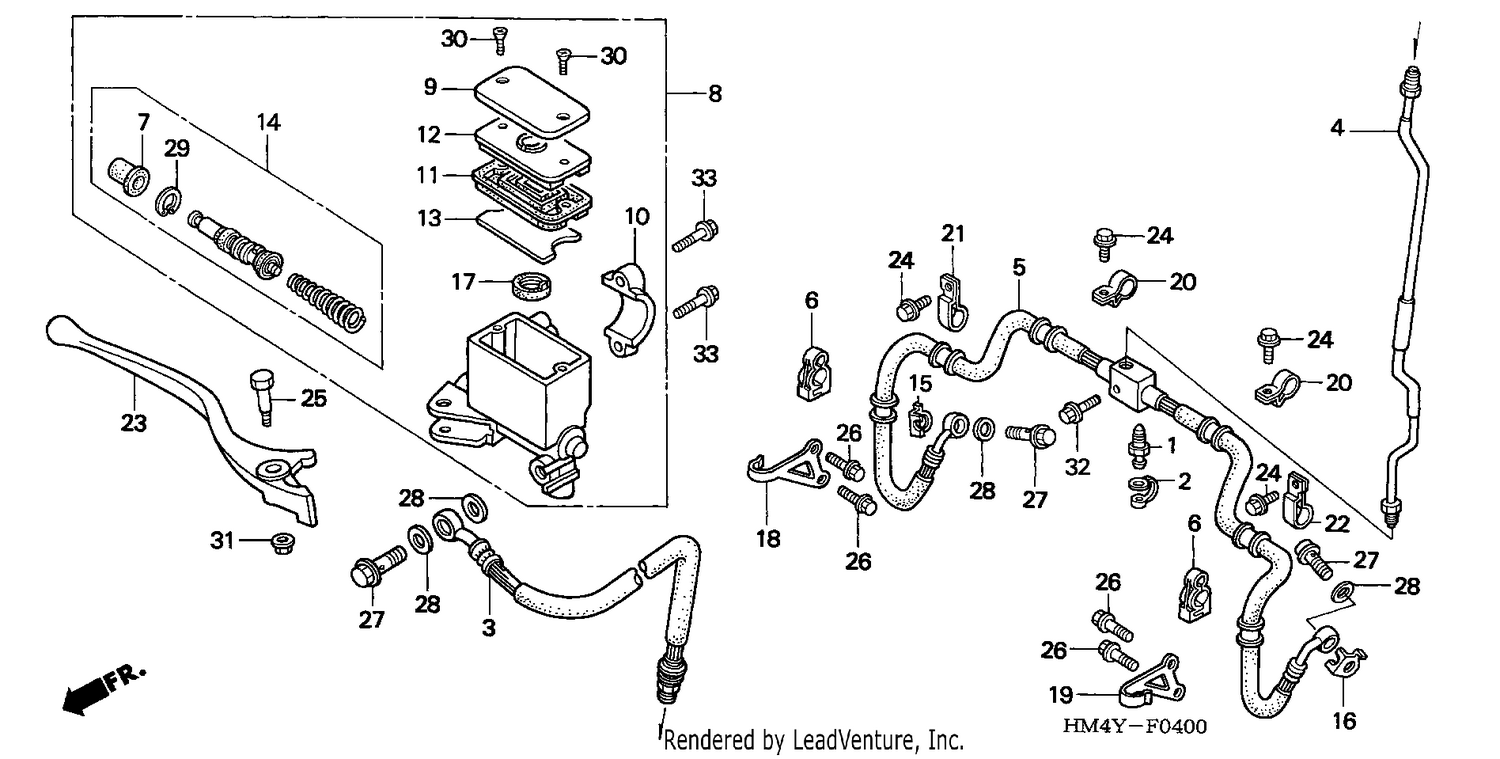 FR. BRAKE MASTER CYLINDER (1)