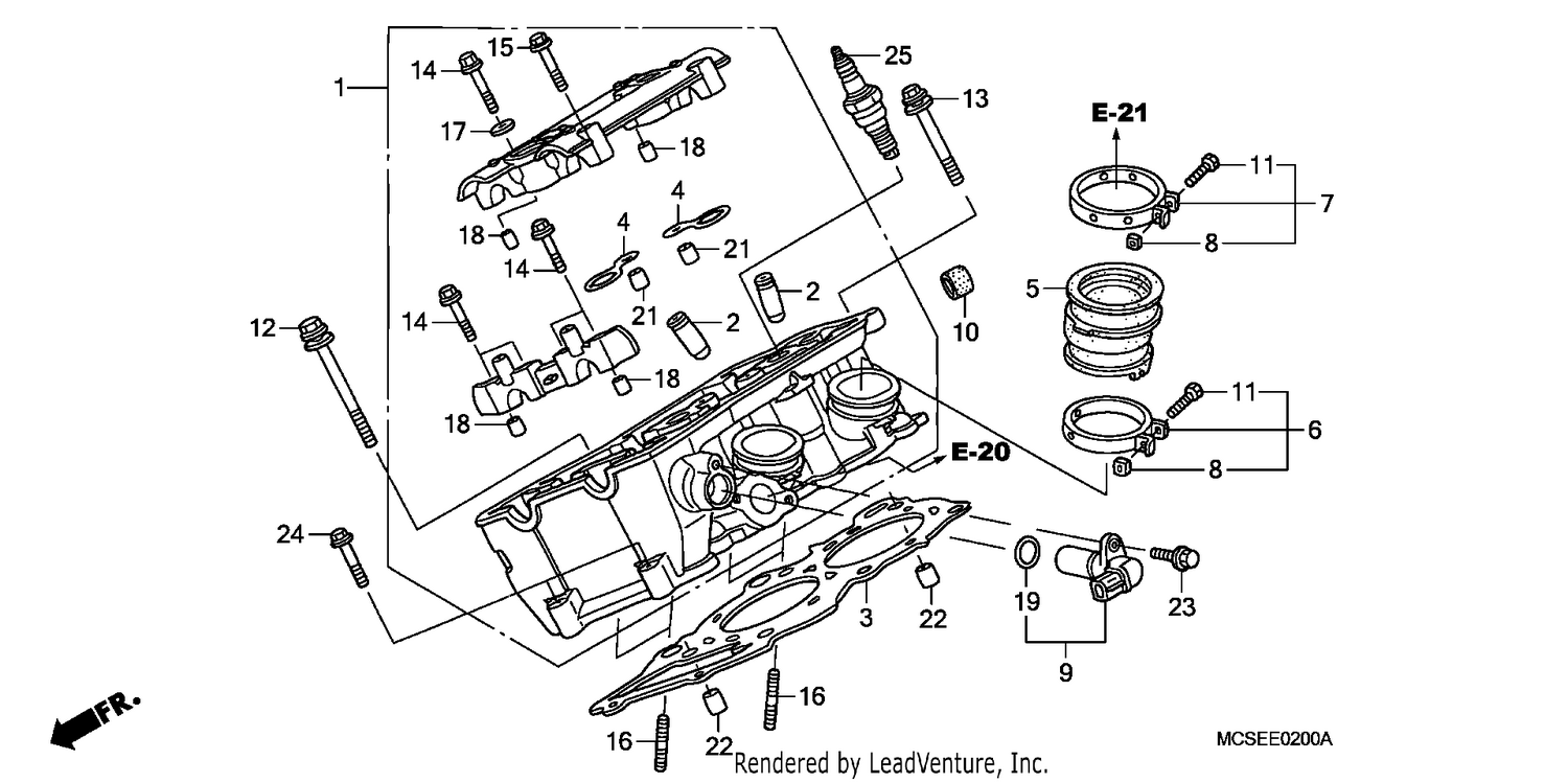 RIGHT CYLINDER HEAD
