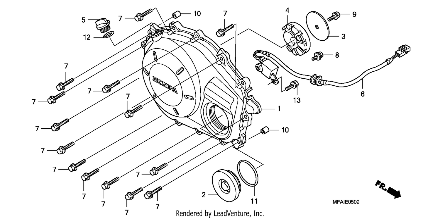 RIGHT CRANKCASE COVER