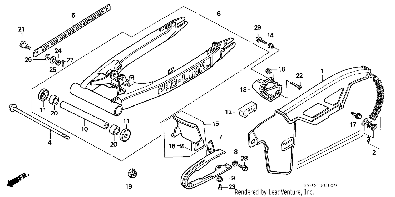 SWING ARM/CHAIN CASE