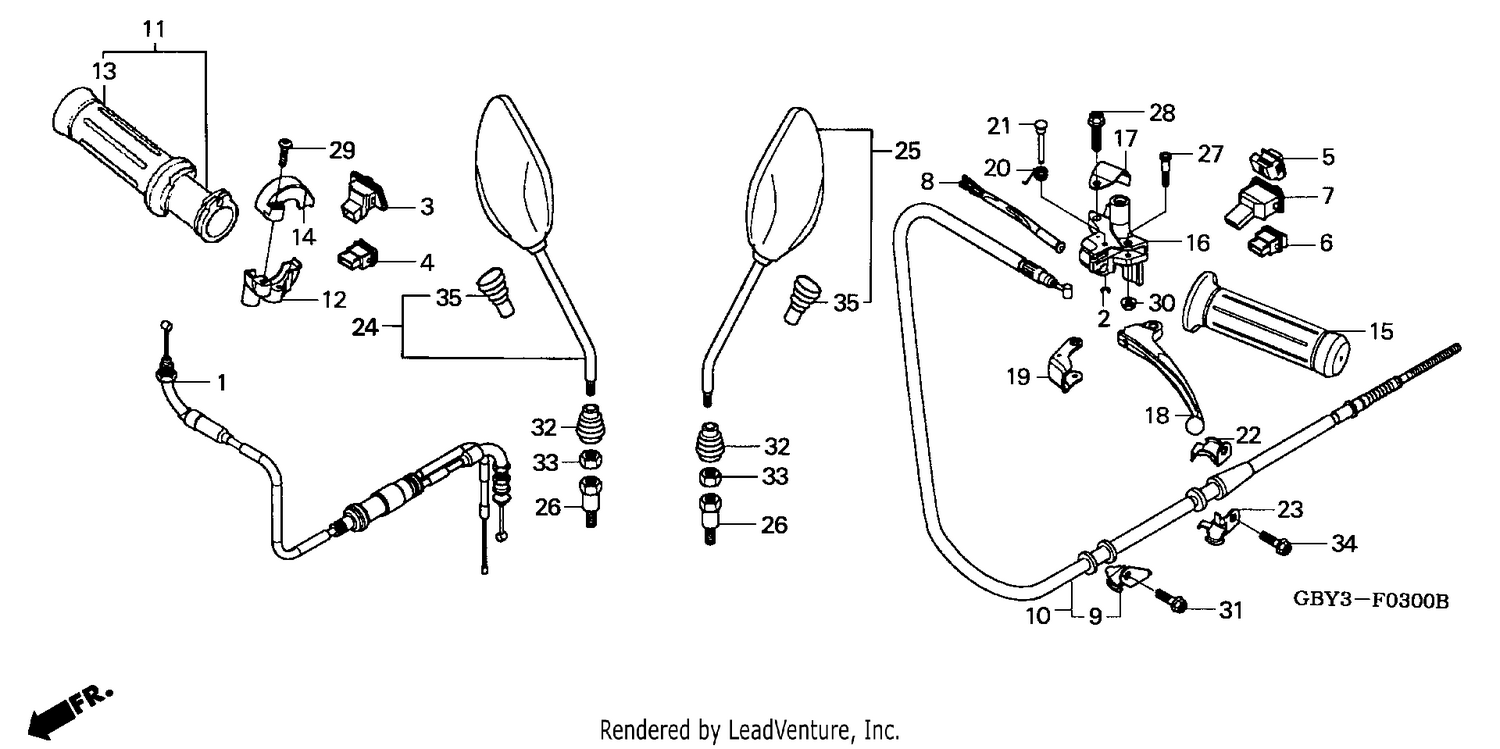 HANDLE LEVER/SWITCH/CABLE