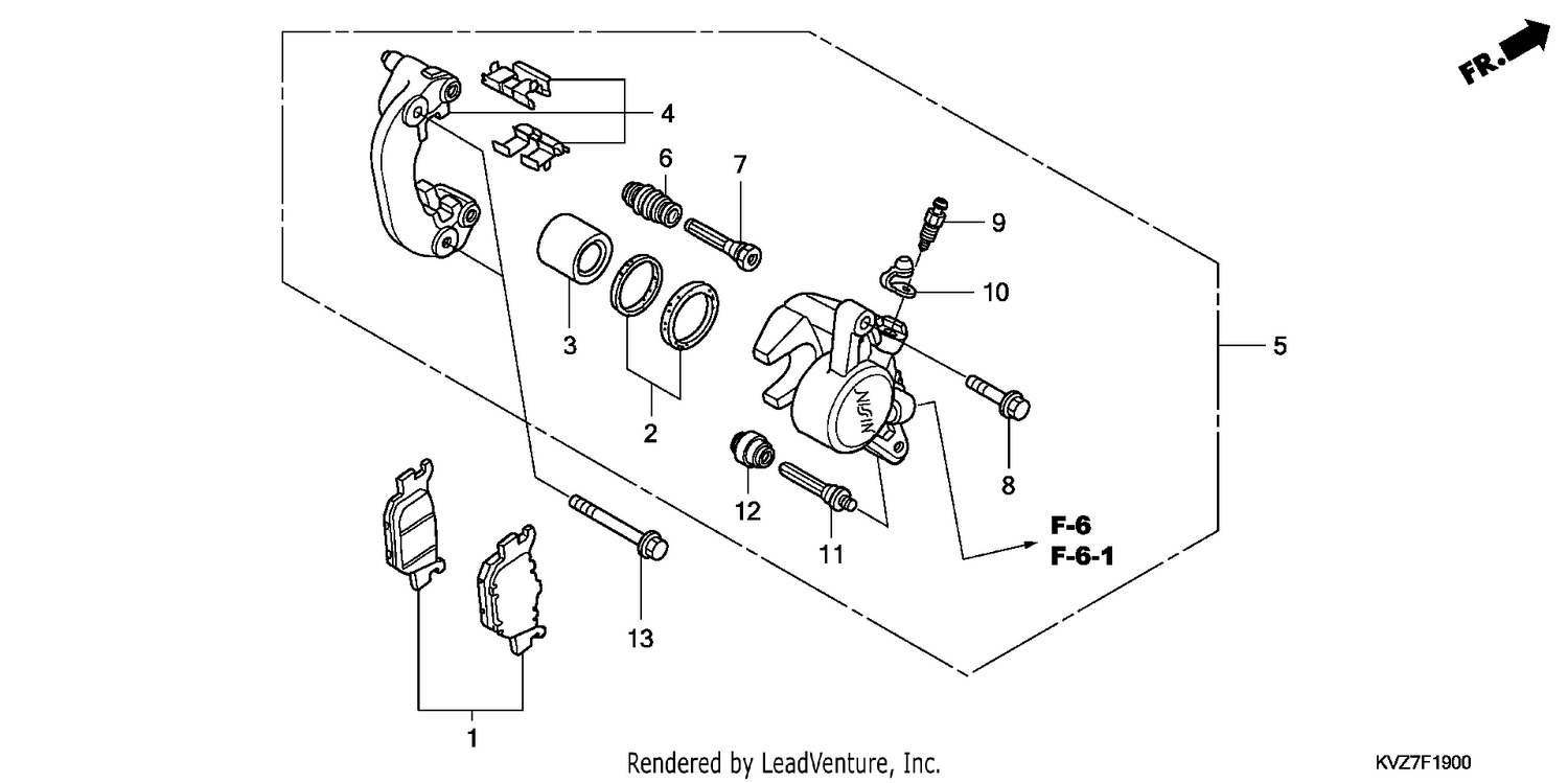 REAR BRAKE CALIPER