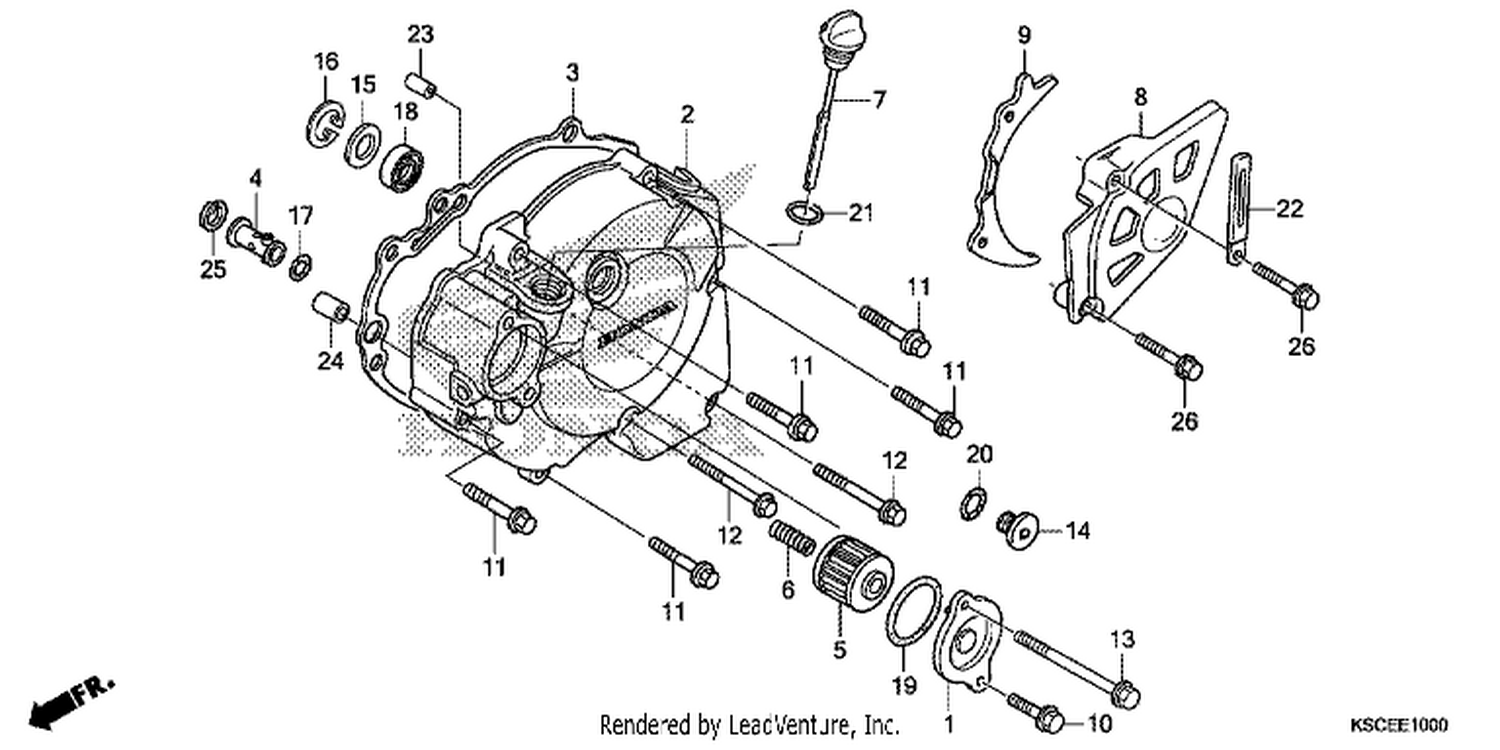  LEFT CRANKCASE COVER