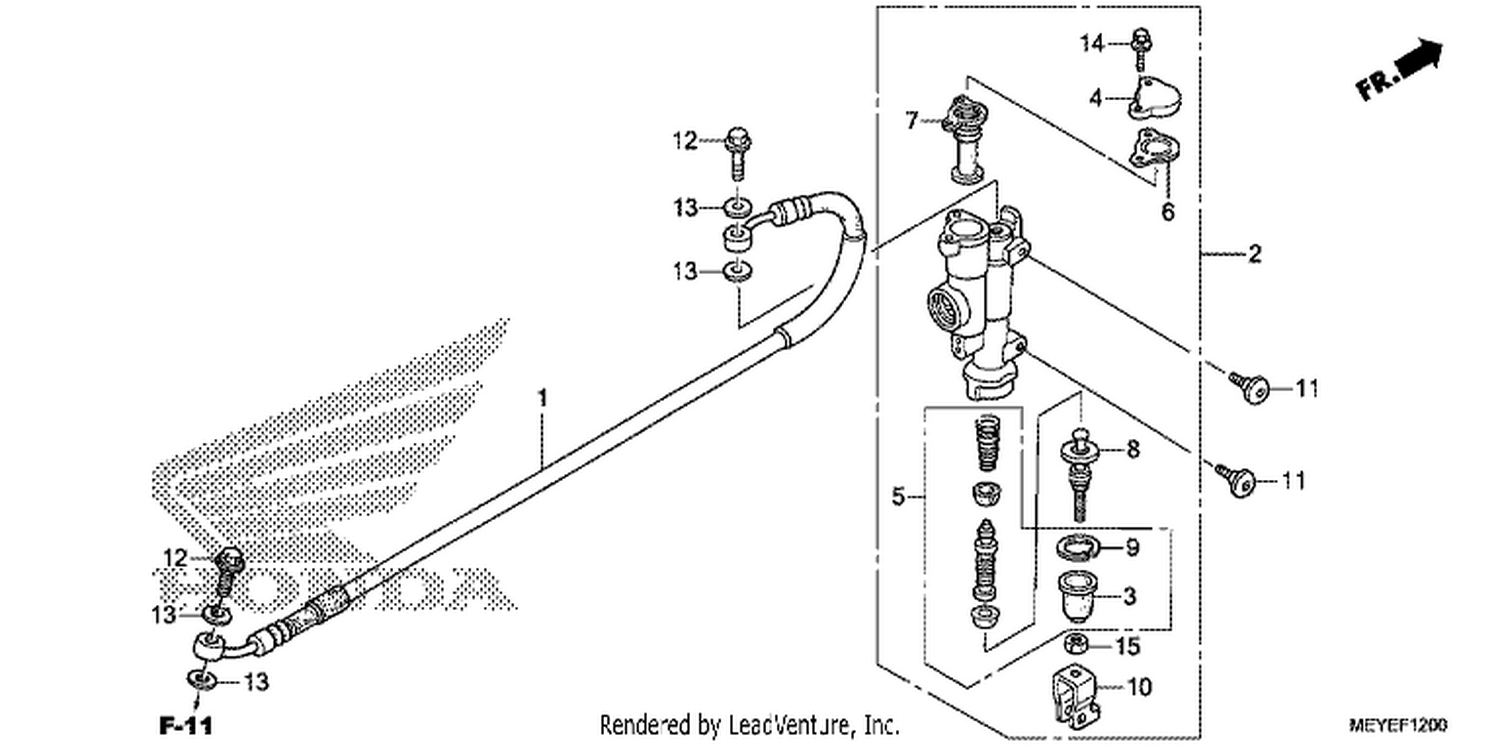  RR. BRAKE MASTER CYLINDER