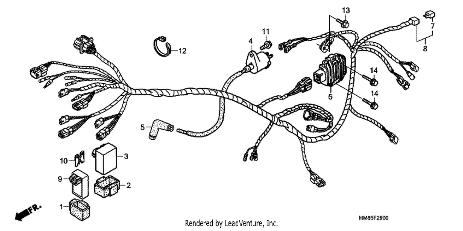  WI RE HARNESS (TRX250TM)