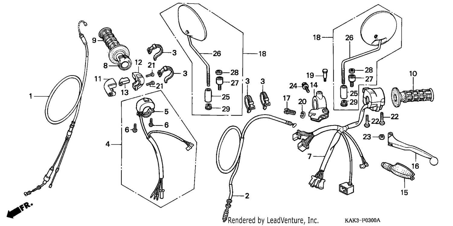 HANDLE LEVER/SWITCH/CABLE