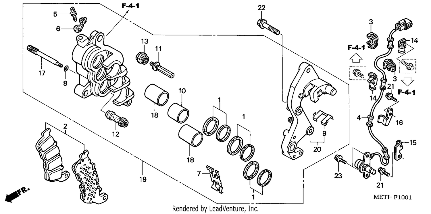 FRONT BRAKE CALIPER (CBF500A)