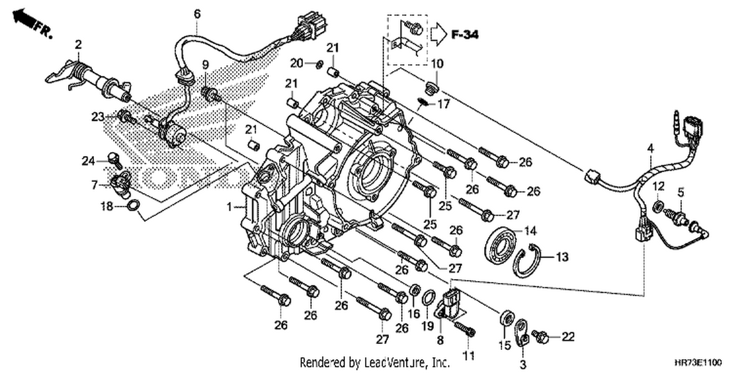  REAR CRANKCASE COVER