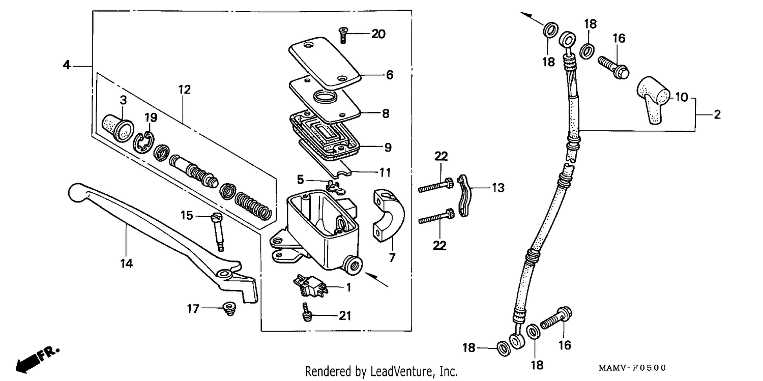 FR. BRAKE MASTER CYLINDER