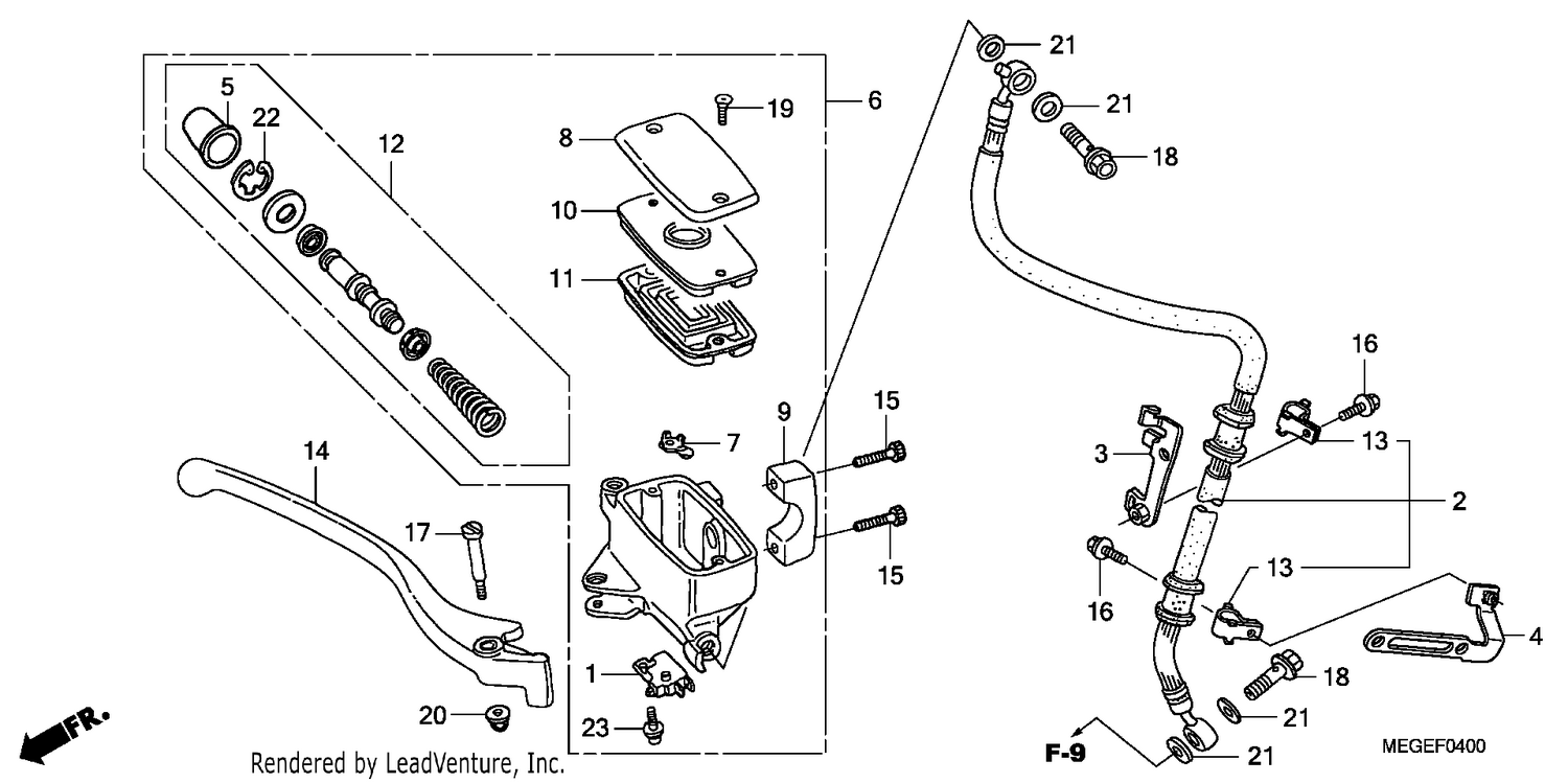FRONT BRAKE MASTER CYLINDER