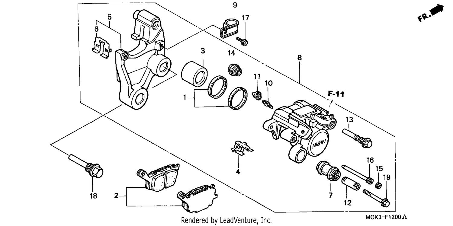 REAR BRAKE CALIPER