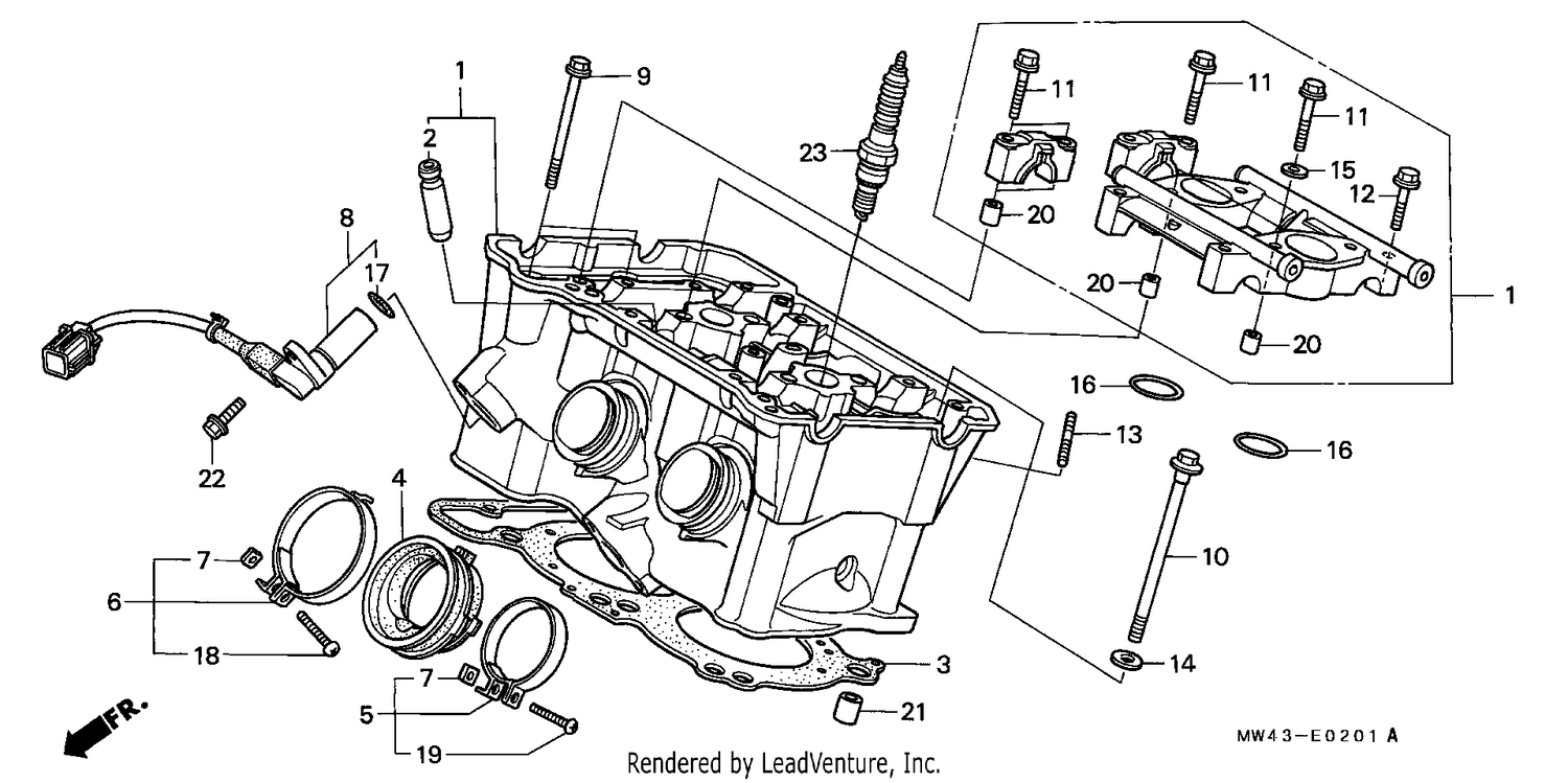 CYLINDER HEAD (REAR)