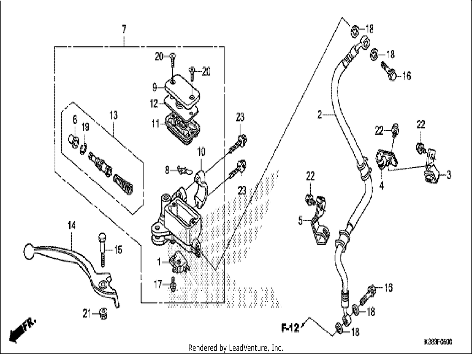  FRONT BRAKE MASTER CYLINDER