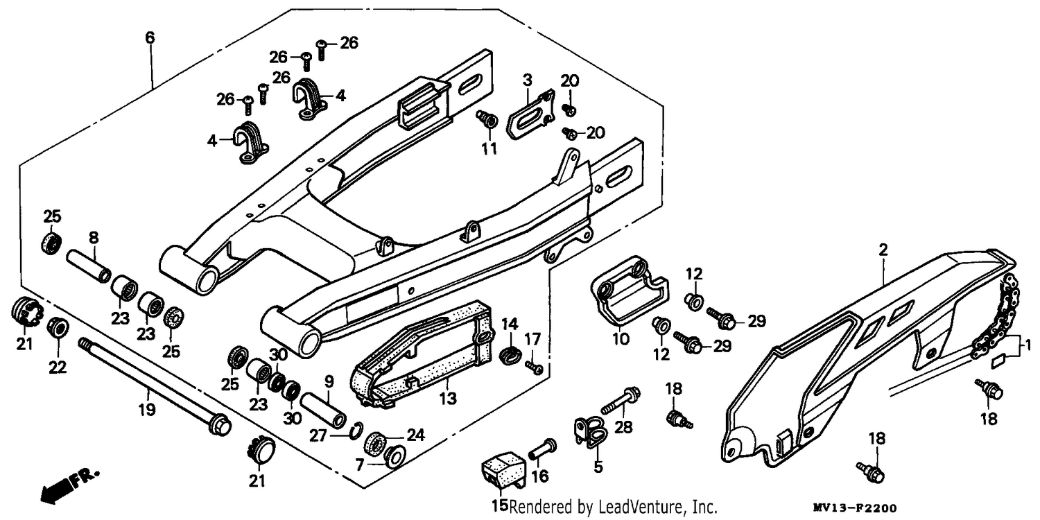REAR FORK/CHAIN CASE
