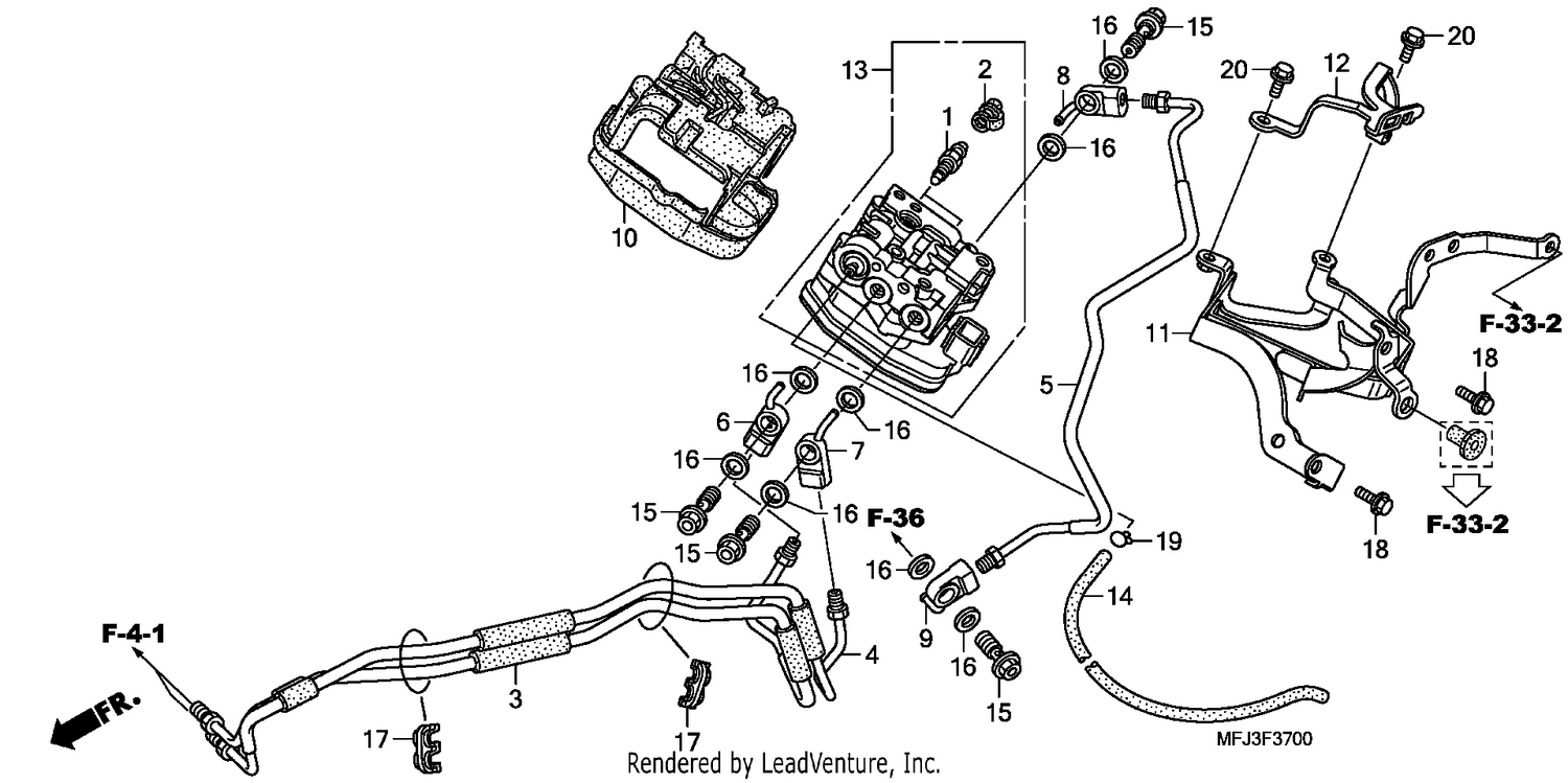 FRONT VALVE UNIT (CBR600RA)