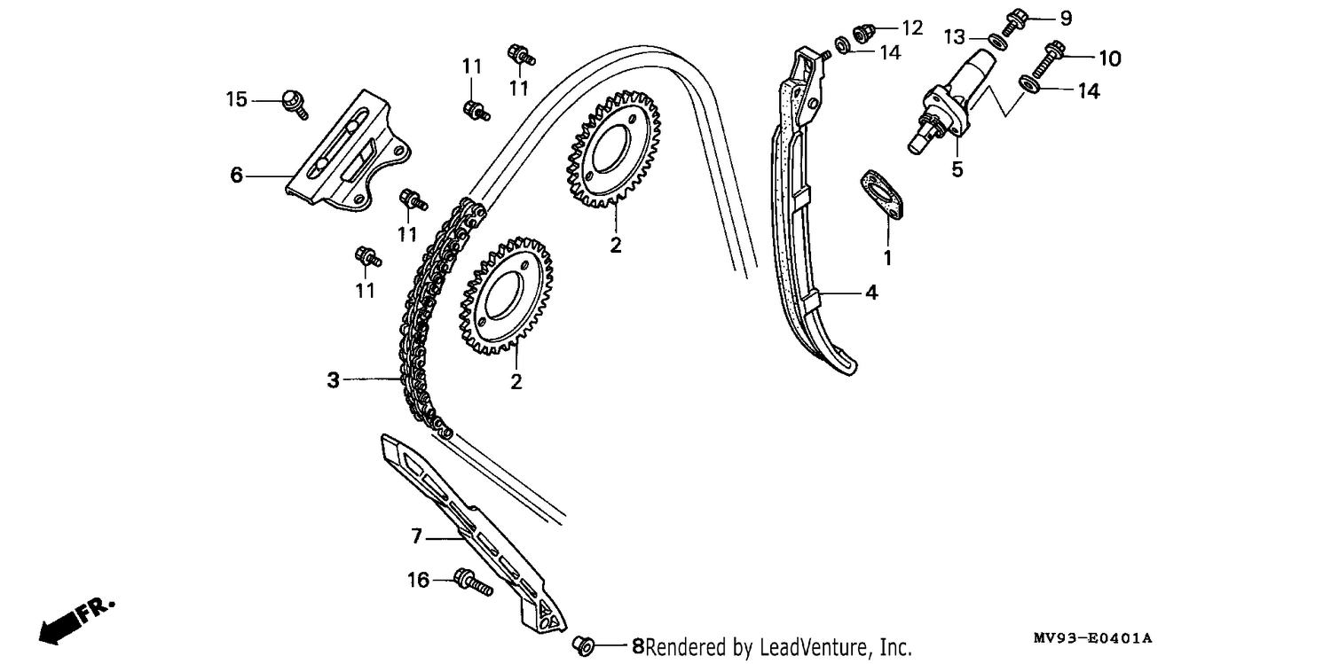CAM CHAIN/TENSIONER (2)