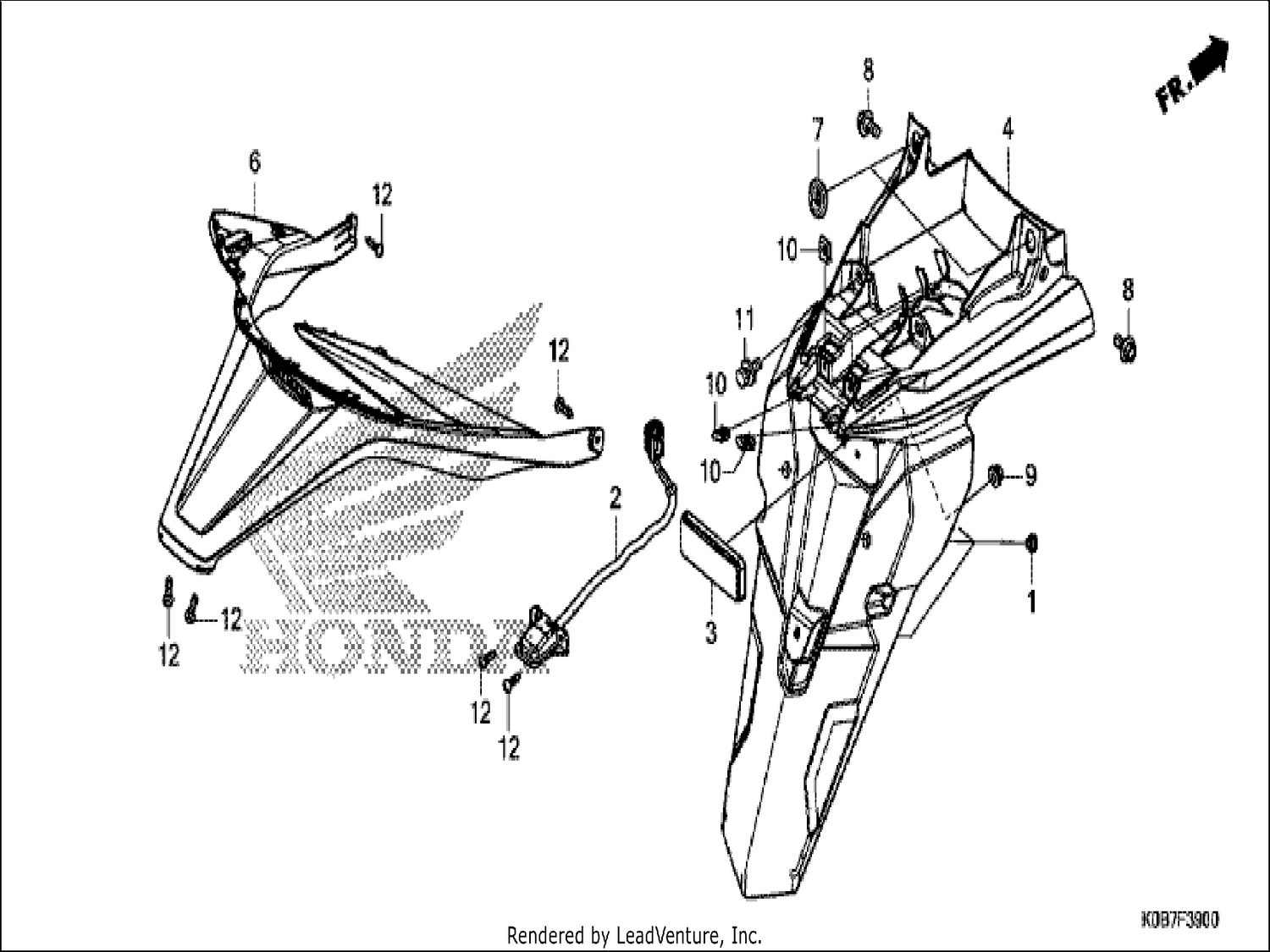  REAR FENDER