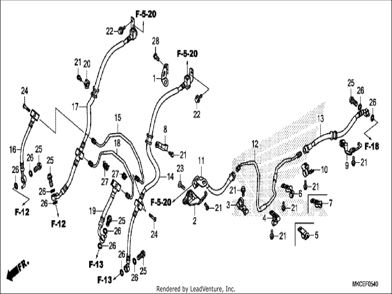  40 BRAKE HOSE/BRAKE PIPE