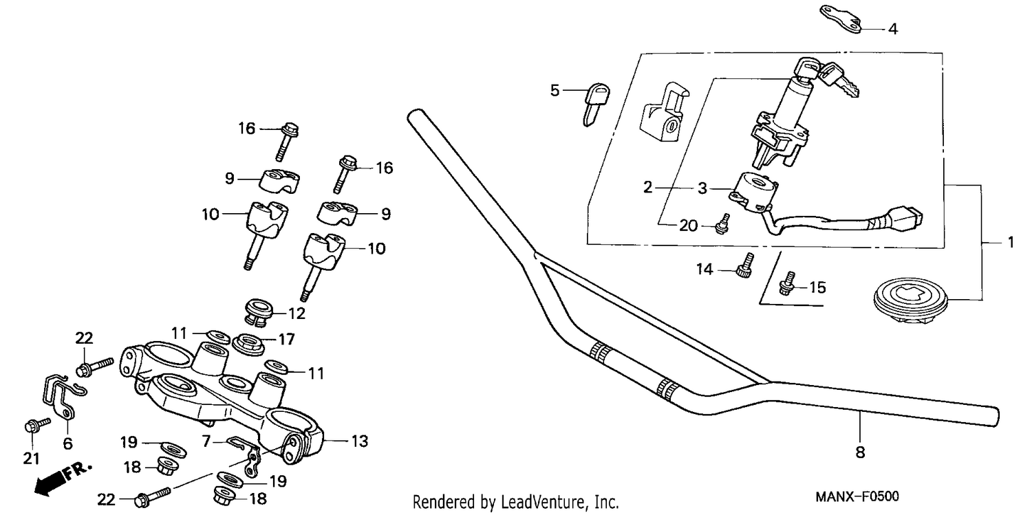 HANDLE PIPE/TOP BRIDGE