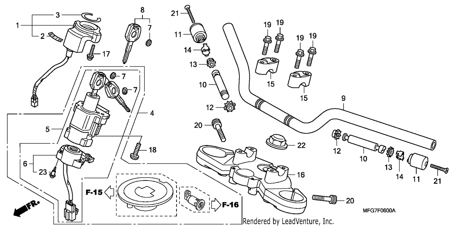 HANDLE PIPE/TOP BRIDGE