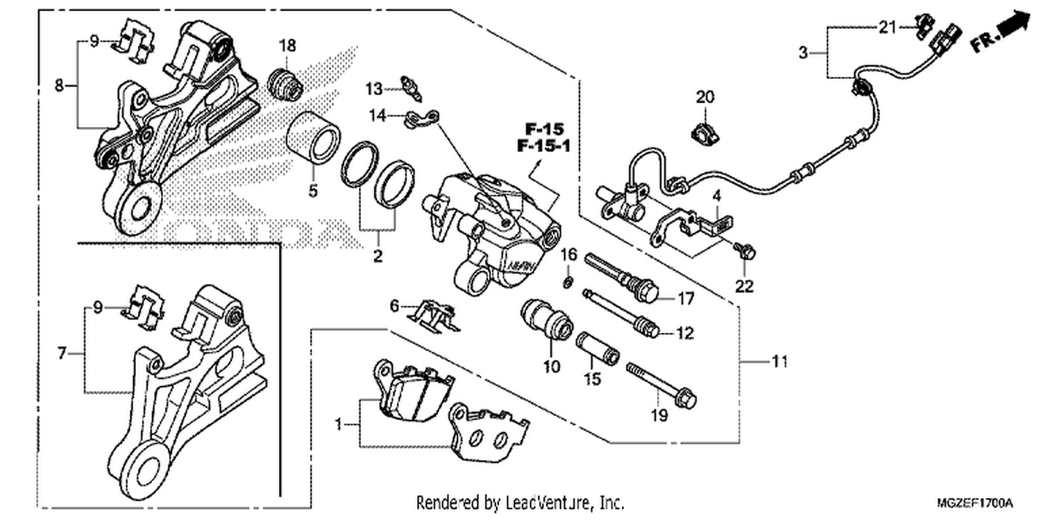  REAR BRAKE CALI PER