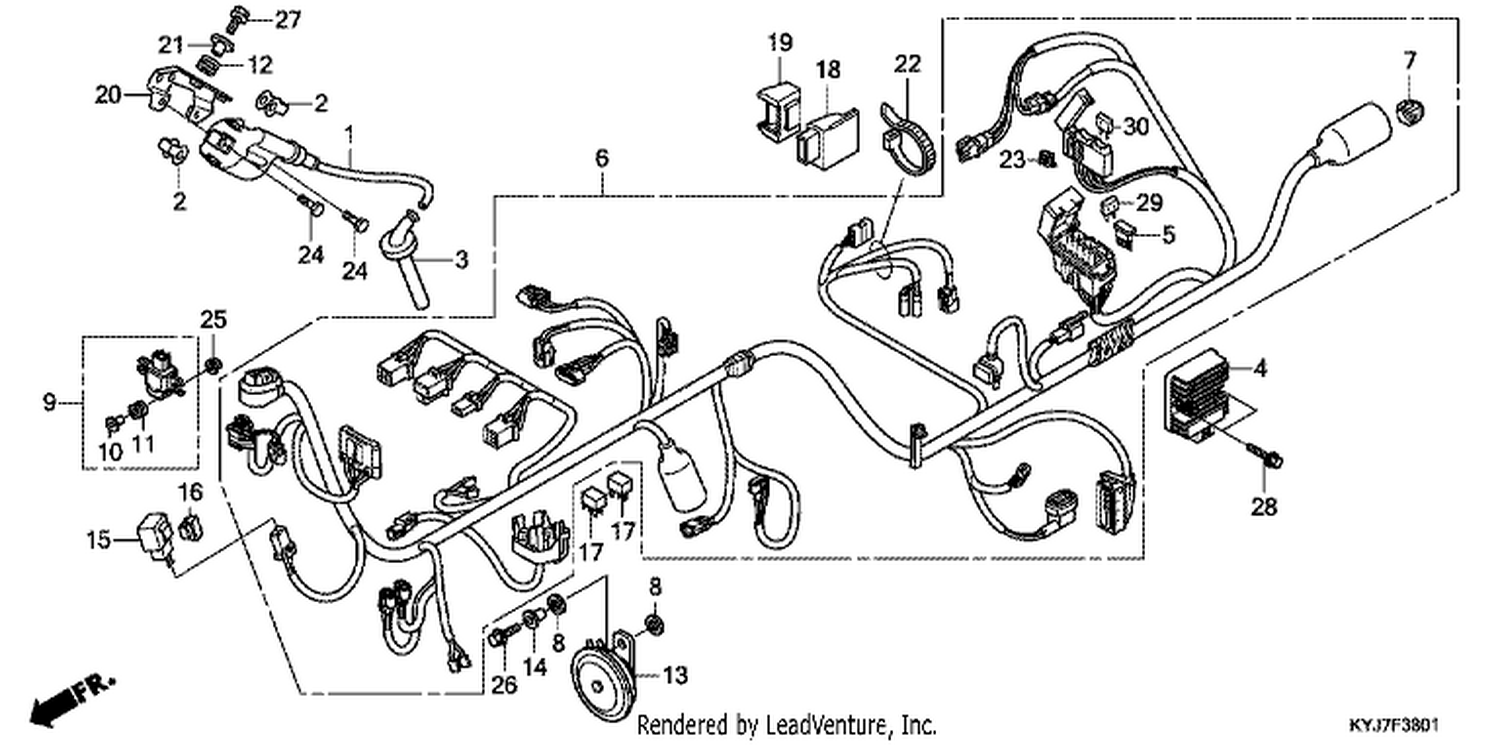  1 WIRE HARNESS (CBR250RA)