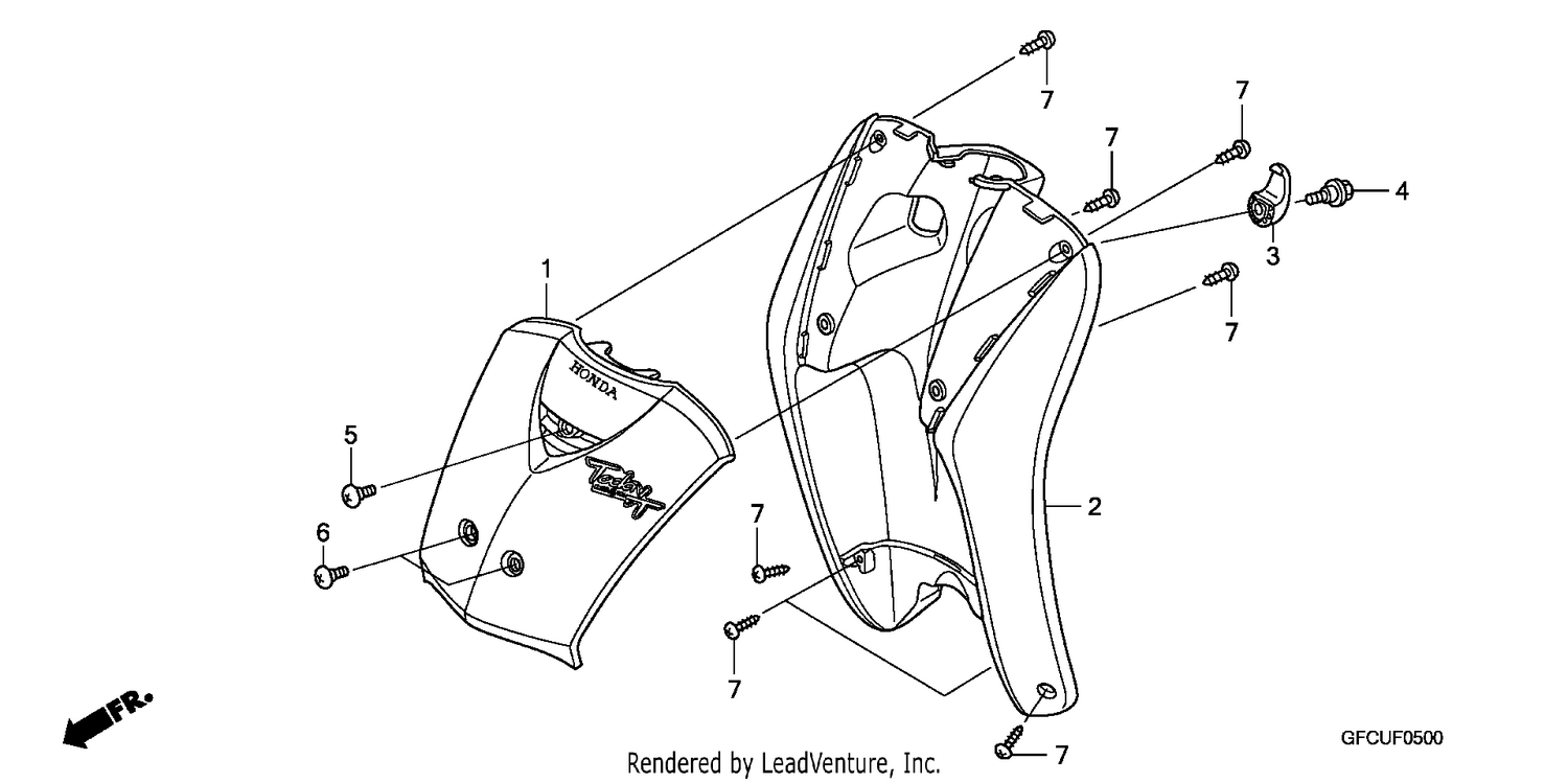 FRONT COVER/LEG SHIELD