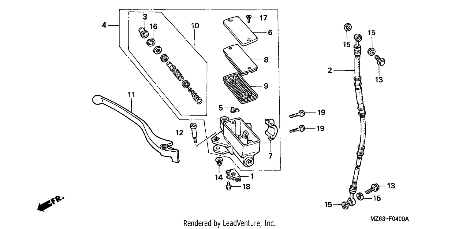 FR. BRAKE MASTER CYLINDER