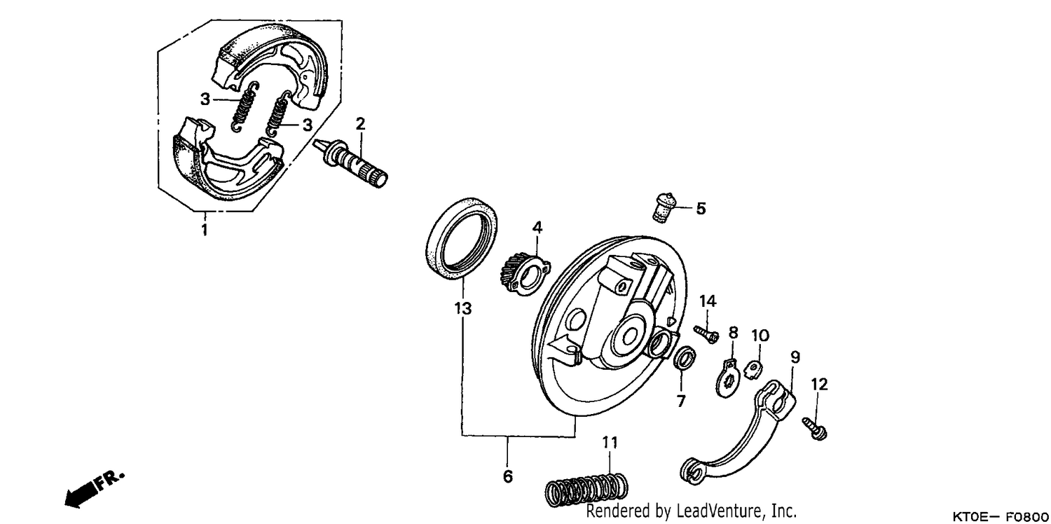 FRONT BRAKE PANEL