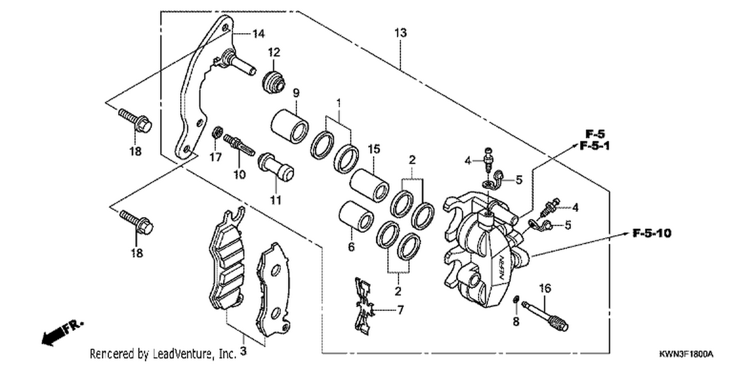  FRONT BRAKE CALI PER