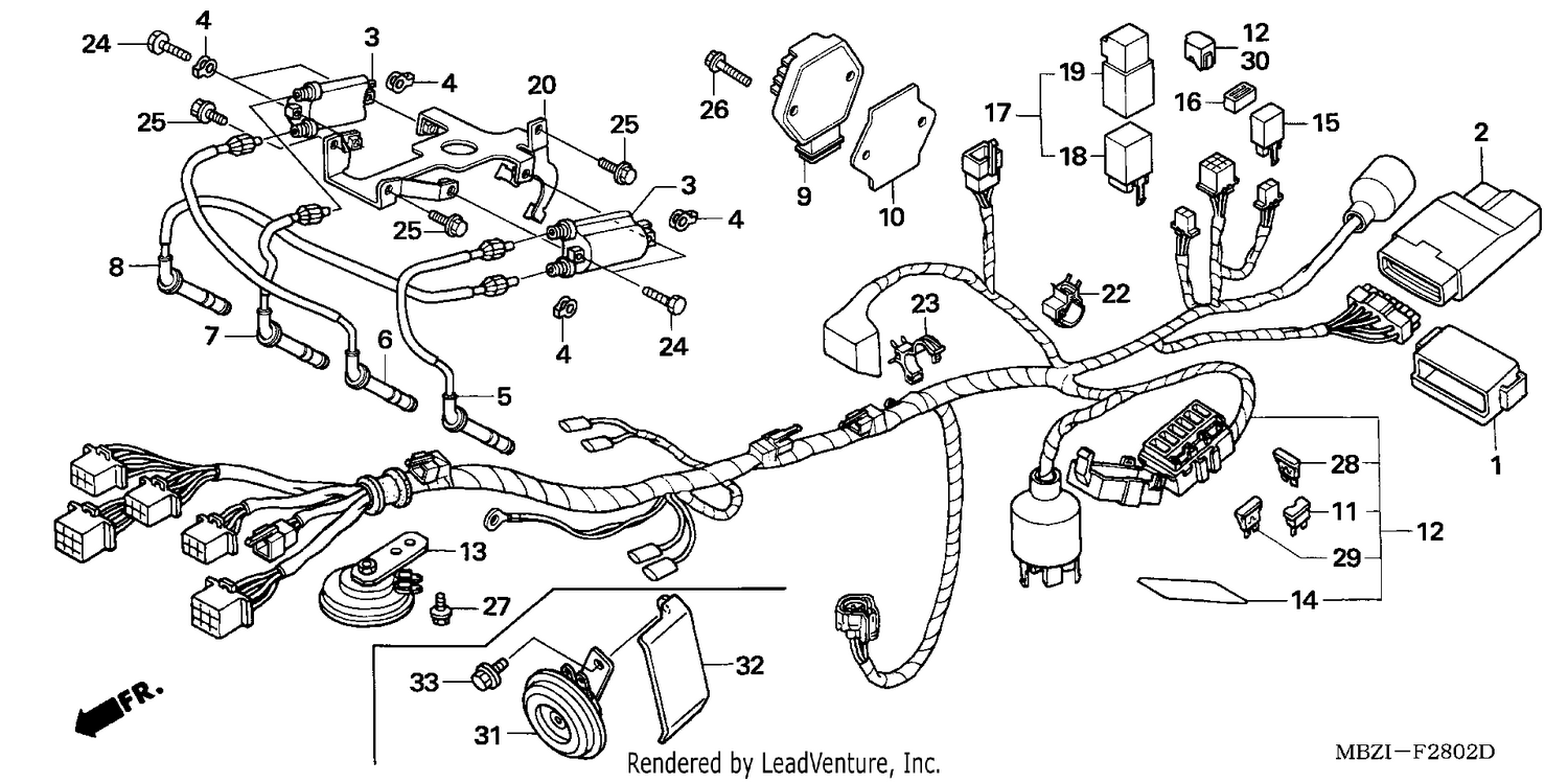 WIRE HARNESS (CB600F3/4/5/6)